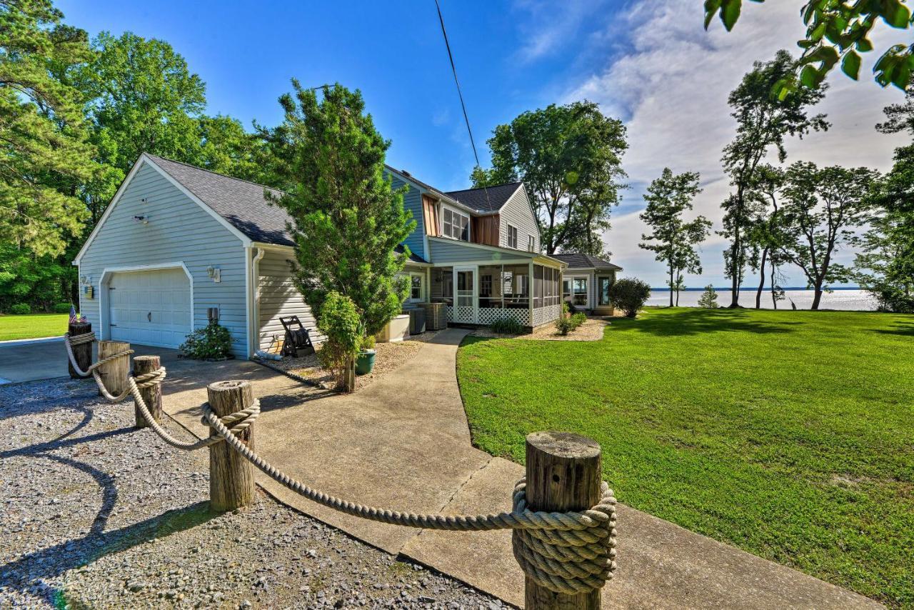 Bayfront Blounts Creek Home Private Beach And Dock! Whichard Beach Exterior photo