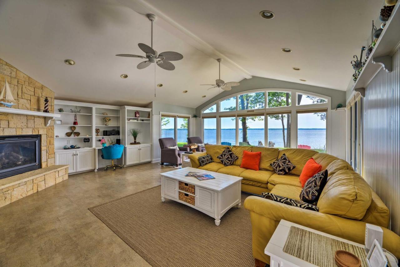 Bayfront Blounts Creek Home Private Beach And Dock! Whichard Beach Exterior photo